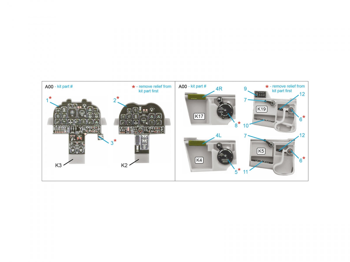 Intérieur coloré imprimé en 3D sur papier décalcomanie pour F-82E Twin Mustang (Modèles) (Petite version) Quinta Studio QDS-48496 (Échelle 1/48) – image 2