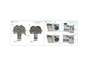 Intérieur coloré imprimé en 3D sur papier décalcomanie pour F-82E Twin Mustang (Modèles) (Petite version) Quinta Studio QDS-48496 (Échelle 1/48) – image 2