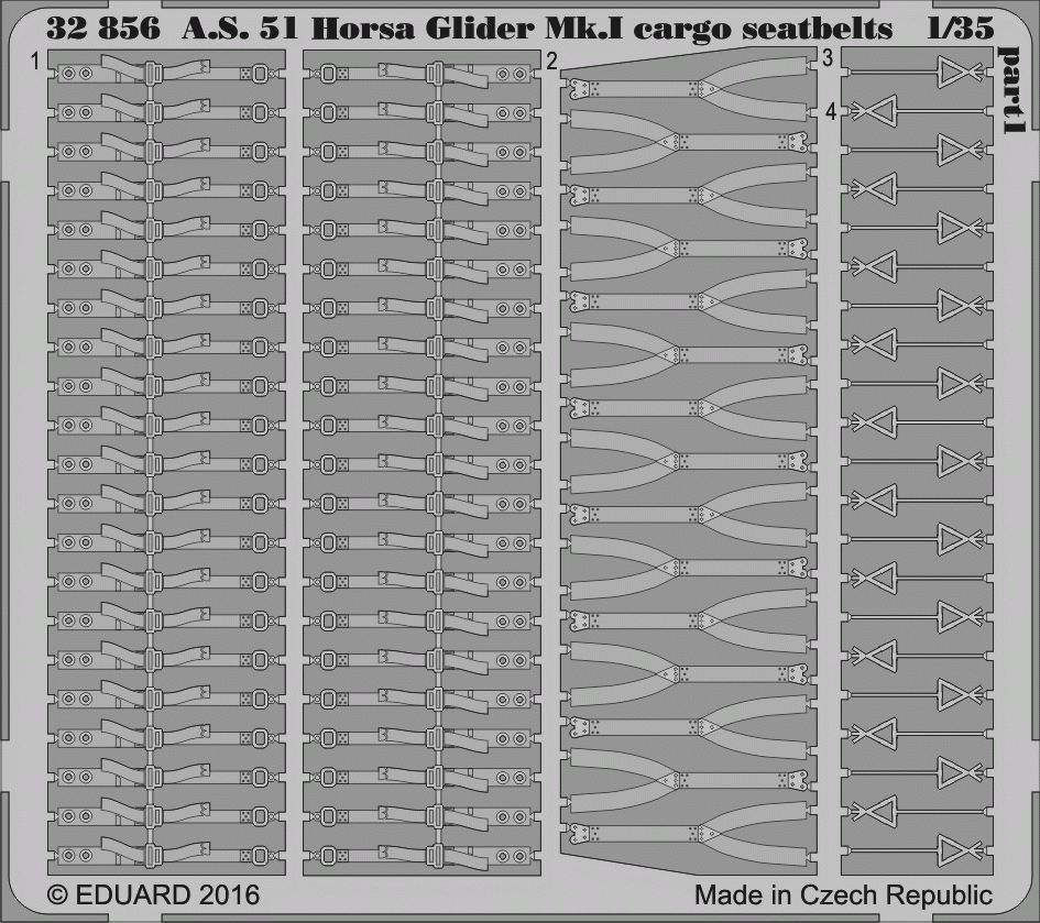 Eduard 32856 AS 51 Horsa Glider Mk. et ceintures de sécurité cargo 1/35 BRONCO – Bild 2