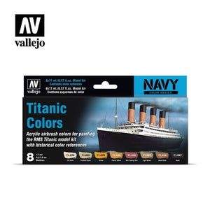 Vallejo 71646 Couleurs Titanic 8 x 17 ml