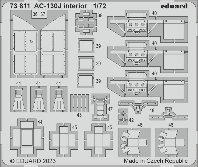 Eduard 73811 AC-130J interior Zvezda 1/72