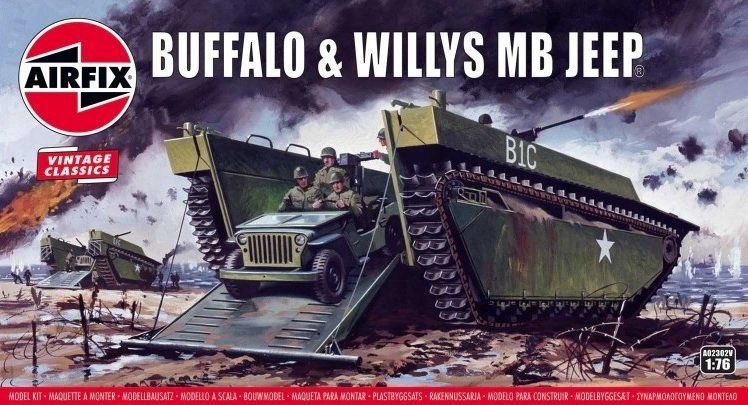 Airfix 02302V Buffalo & Willys MB Jeep 1/76