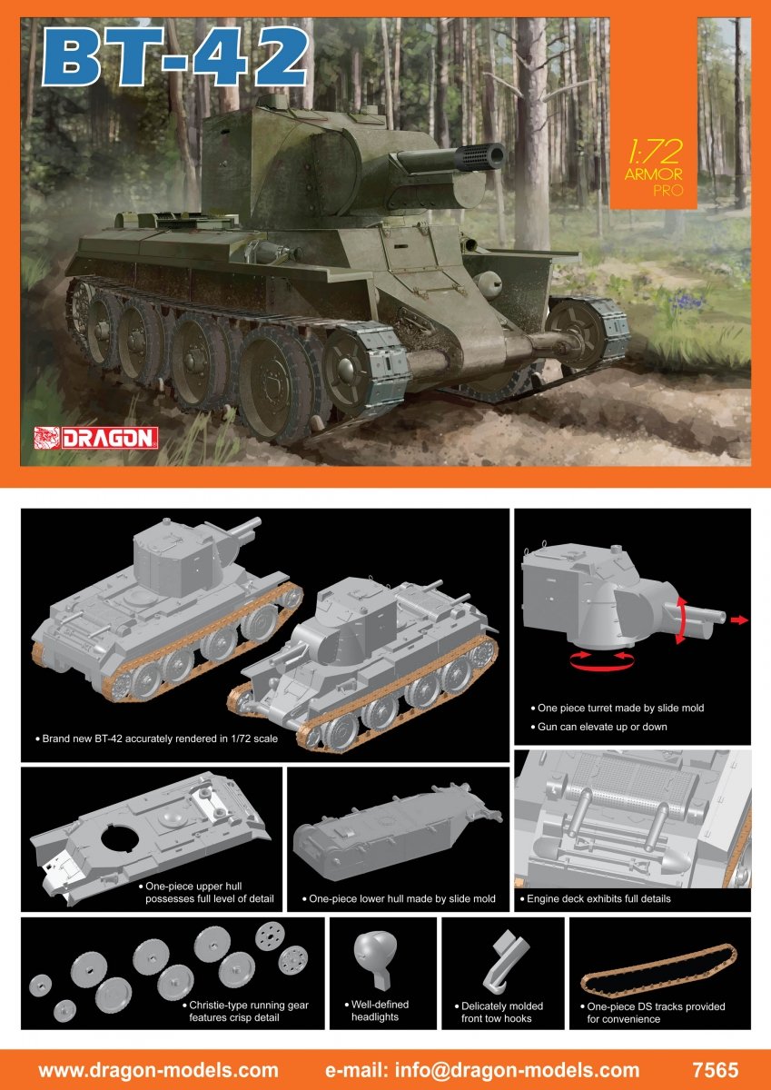 Dragon 7565 BT-42 1/72 