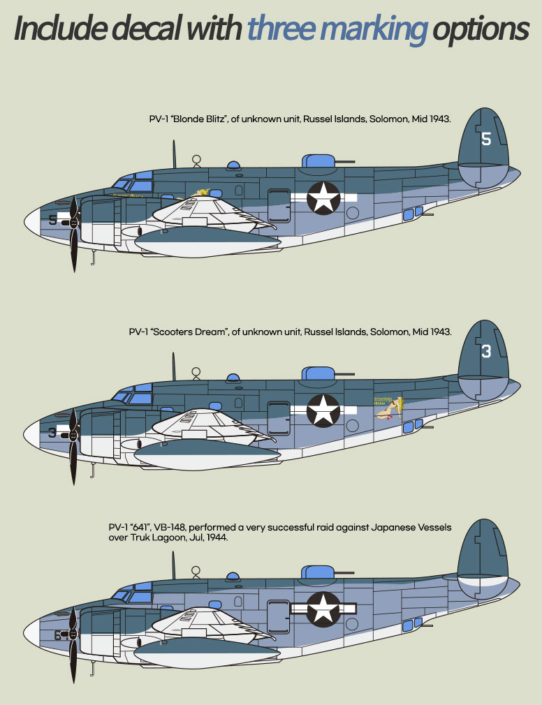 Maquette Academy 12347 USN PV-1 « Théâtre des Îles Salomon » 1/48 – image 4