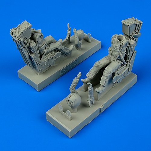 Aerobonus 480142 Figurine de pilote et opérateur de l'US Navy avec sièges éjectables pour F-14A/B Tomcat au 1/48