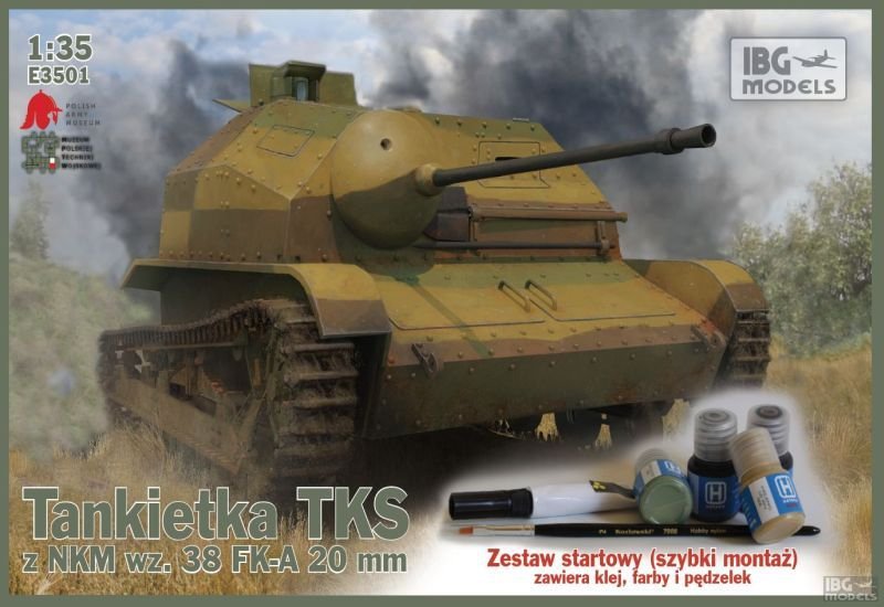 IBG E3501 TKS tankette avec NKM wz.38 FK-A 20mm (1/35)