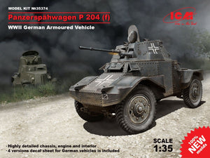 ICM 35374 Panzerspahwagen P 204 (f) Véhicule blindé allemand de la Seconde Guerre mondiale