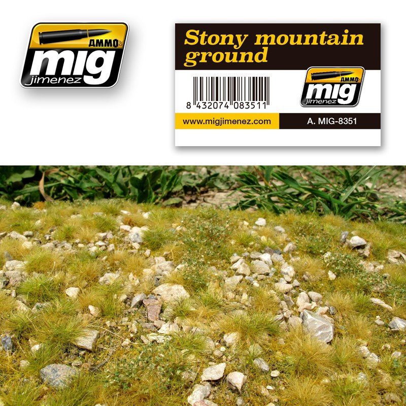 AMMO of Mig Jimenez 8351 STONY MOUNTAIN GROUND (230x130mm)