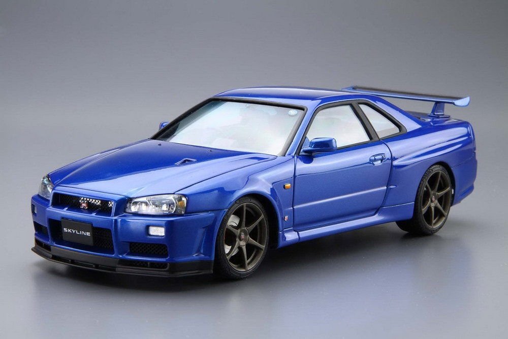 Aoshima 05159 NISSAN BNR34 SKYLINE GT-R V-specII 02 1/24 – immagine 2
