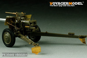 Maquette Voyager PE35449 Seconde Guerre mondiale, canon antichar américain M5 de 3 pouces avec obusier M1 ou de 105 mm, affût M2A1, kit 2 en 1 pour AFV CLUB 35S64 et 35160, échelle 1/35 – Bild 6