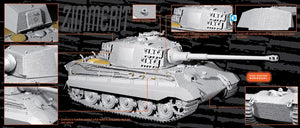 Dragon 6840 Sd.Kfz.182 Kingtiger Henschel Production avec Zimmerit s.Pz.Abt.505 Russie 1944 1/35 – image 2
