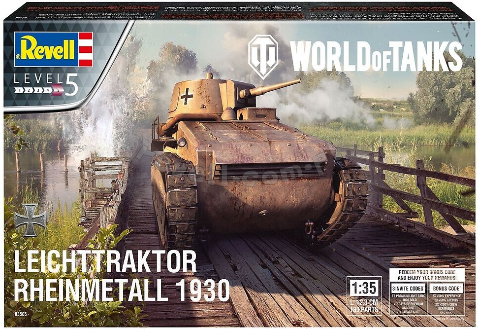 Revell 03506 Leichttraktor Rheinmetall 1930 "World of Tanks" 1/35