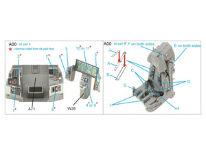 Intérieur imprimé en 3D et coloré sur papier décalcomanie Quinta Studio QD48440 F-35B (Tamiya) 1/48 – image 2