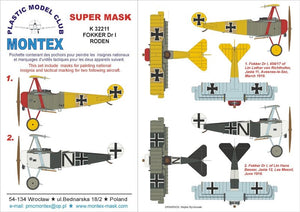 Montex K32211 FOKKER Dr.I 1/32