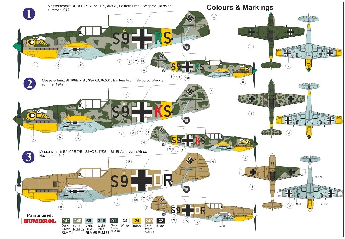 AZ Modèle AZ7683 Bf 109E-7/B JaBo &amp;quot;ZG.1&amp;quot; 1/72 – image 2