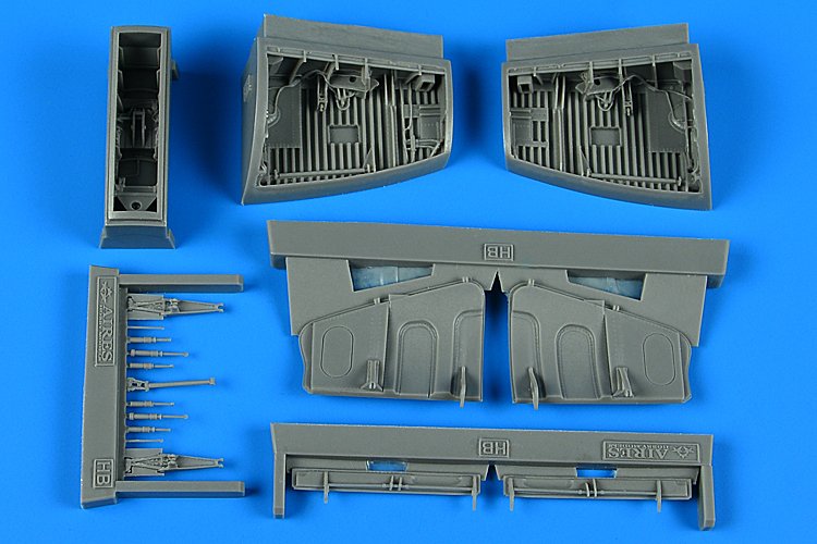 Aires 4879 SAAB J 29 Baie de roue Tunnan pour Hobby Boss 1/48