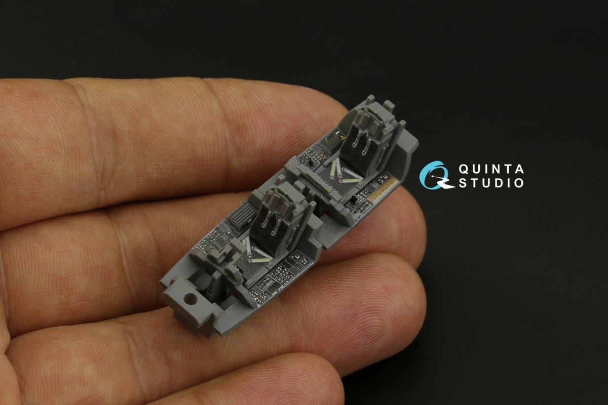 Intérieur imprimé en 3D et coloré pour le F-15E de Quinta Studio QD72039 (Academy) à l&amp;#39;échelle 1/72 – Bild 4