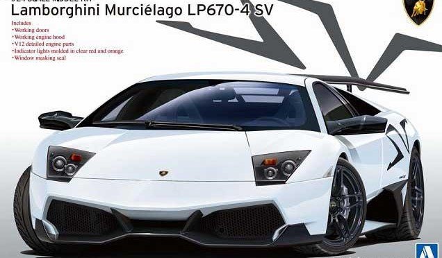 Aoshima 00708 Lamborghini Murcielago LP670-4 SV Version Export (1/24)