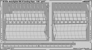 Volets d&amp;#39;atterrissage Eduard 48938 Beaufighter Mk. VI TAMIYA 1/48