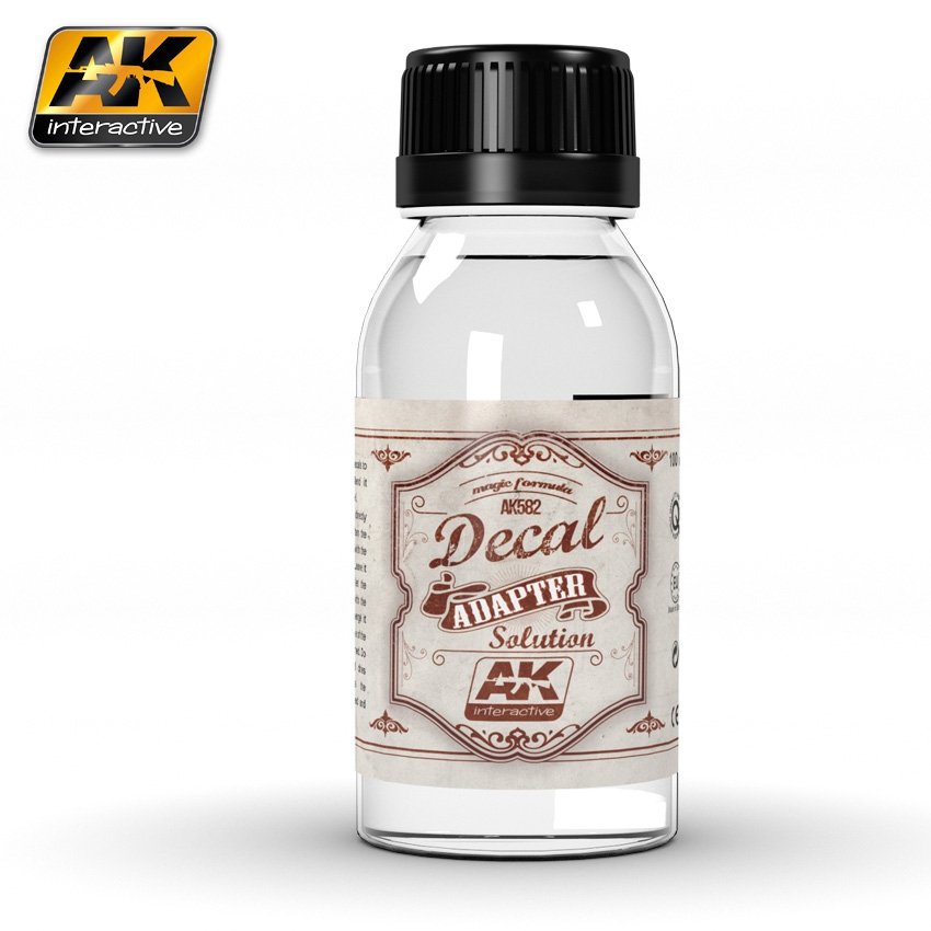 Solution pour adaptateur de décalcomanies AK Interactive AK582 - liquide pour décalcomanies 100 ml