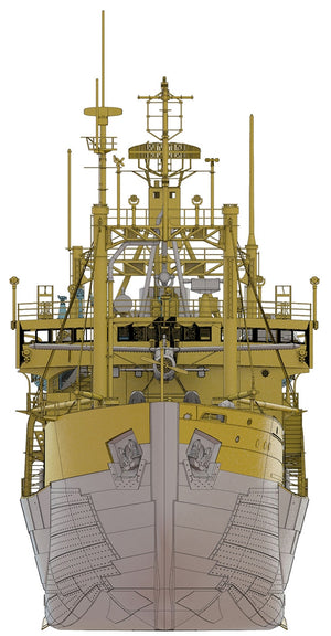 Hasegawa HP001 Navire de recherche antarctique Soya, deuxième expédition antarctique, échelle 1/250 – Bild 7