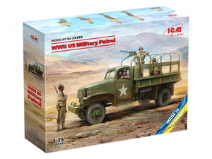 ICM 35599 Patrouille militaire américaine de la Seconde Guerre mondiale (G7107 avec MG M1919A4) 1/35 – image 2