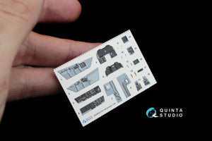 Intérieur imprimé en 3D et coloré sur papier décalcomanie Quinta Studio QD48042 F/A-18A (pour Kinetic) 1/48 – imagen 2