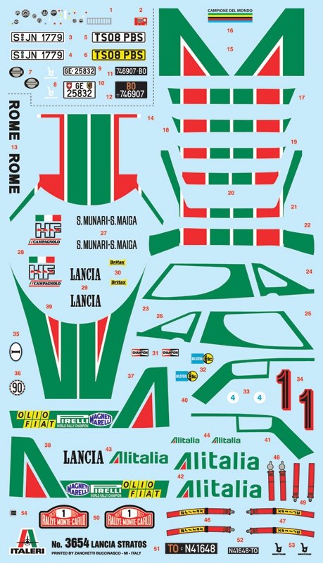 Italeri 3654 LANCIA STRATOS HF 1/24 – immagine 3