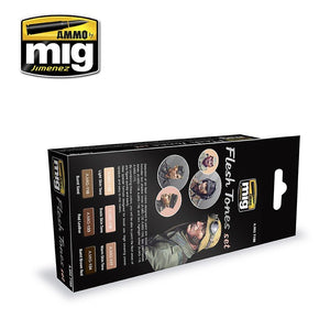 AMMO Mig 7168 ENSEMBLE DE TONS DE CHAIR 6x17ml. – Bild 2