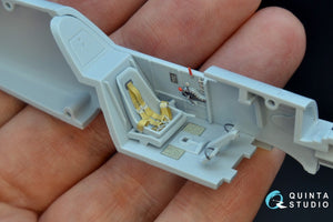Intérieur imprimé en 3D et coloré sur papier décalcomanie Quinta Studio QD48177 Bf 109E (pour maquette Airfix) au 1/48 – image 6