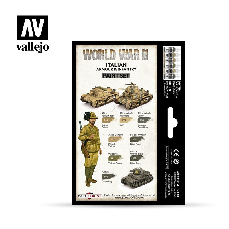 Vallejo 70209 Blindés et infanterie italiens de la Seconde Guerre mondiale 6x17ml – Bild 2
