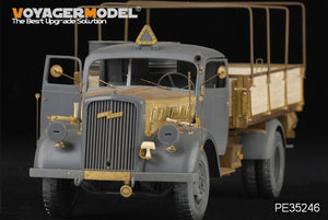 Maquette Voyager PE35246 Camion cargo allemand Opel Blitz 3t 4x2 / Benne peu profonde (pour TAMIYA 35291) 1/35 – image 3