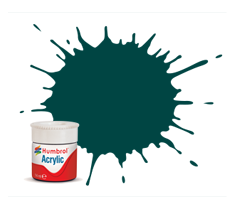 Peinture acrylique brillante Humbrol AB0239 239 British Racing Green 14 ml