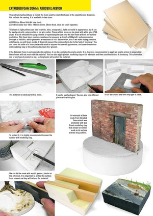 Mousse extrudée AK Interactive AK8100 30 mm, format A4, déjà découpée (mousse de construction) – image 4