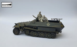 Ardennes Miniature 35021 WW2 PANZER COMMANDER AND GERMAN SOLDIERS 1/35 – zdjęcie 6
