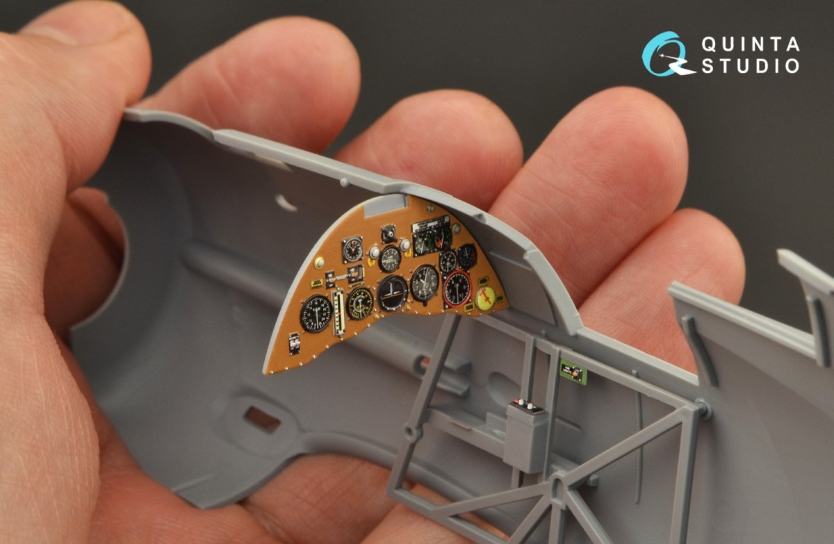 Intérieur imprimé en 3D et coloré sur papier décalcomanie (ICM) Quinta Studio QD32134 Gloster Gladiator Mk I 1/32 – immagine 7