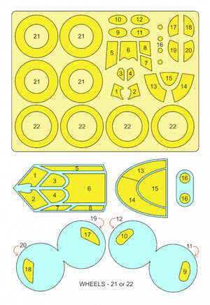 Masque Omask 54071 I-16 type 5 (pour Zvezda) 1/48 – imagen 2
