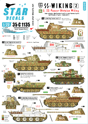 Star Decals 35-C1135 SS-Viking n° 2 1/35