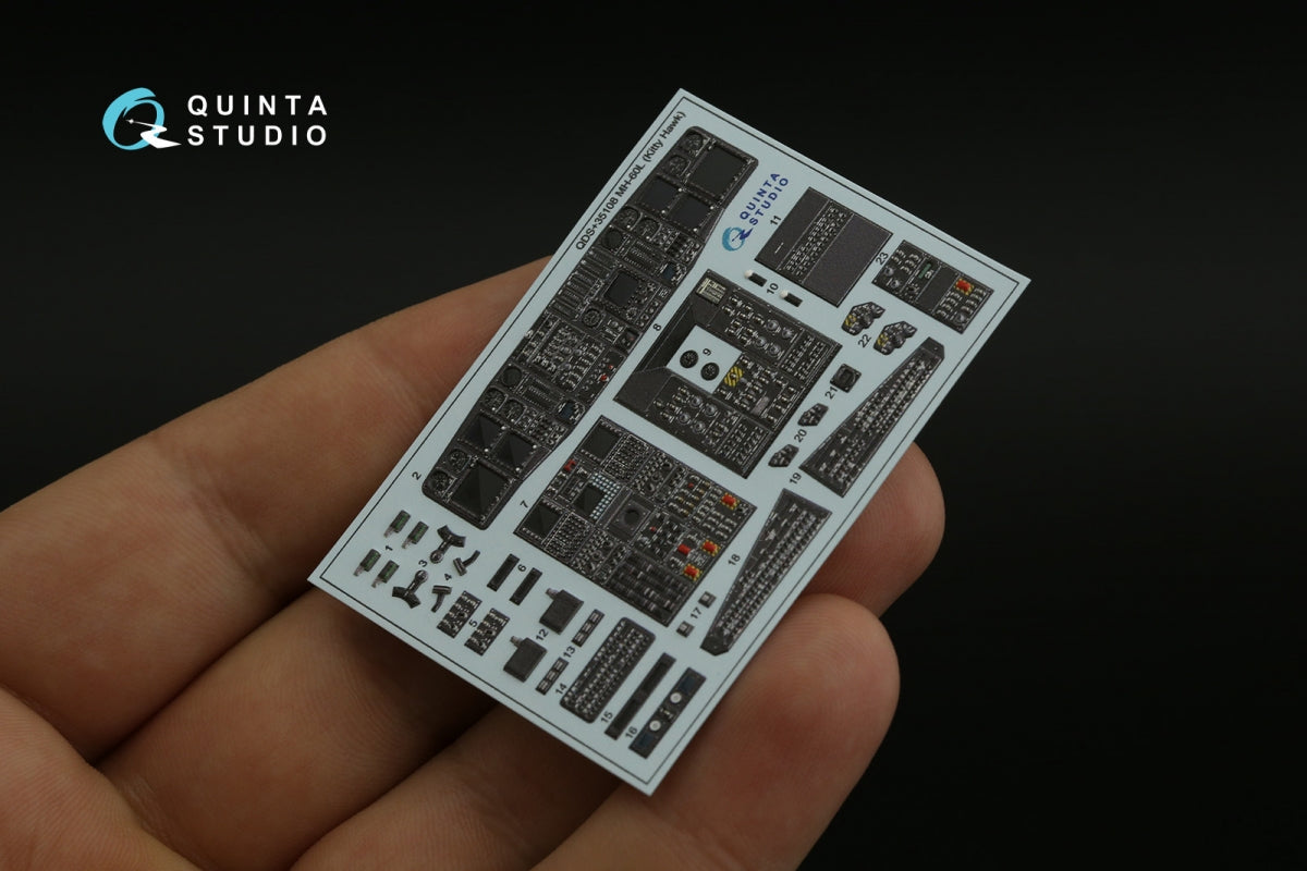 Intérieur du MH-60L Quinta Studio QD+35108 imprimé en 3D et coloré sur papier décalcomanie (Kitty Hawk) (avec pièces en résine imprimées en 3D) 1/35 – immagine 3