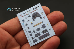 Intérieur imprimé en 3D et coloré sur papier décalcomanie Quinta Studio QD48092 Ju 87D/G (pour maquette Hasegawa) 1/48 – immagine 4