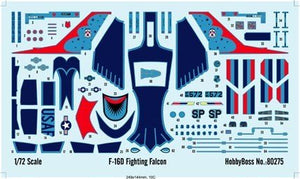 Hobby Boss 80275 F-16D Fighting Falcon 1/72 – image 3