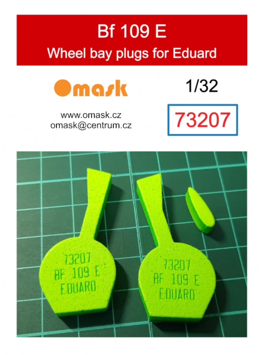 Omask 73207 Bouchons de puits de train d'atterrissage pour Bf 109 E (pour Eduard) 1/32