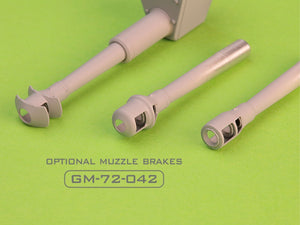 Master GM-72-040 Sturmhaubitze 42 - 10.5 cm StuH 42 L/28 - canon fonctionnel avec frein de bouche et manchon en résine 1/72 – imagen 5