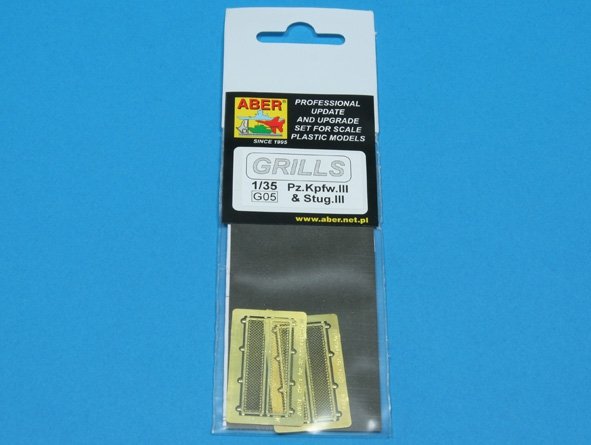 Grilles Aber 35G05 pour char allemand Pz.Kpfw.III et canon automoteur Stug.III (1/35) – image 4