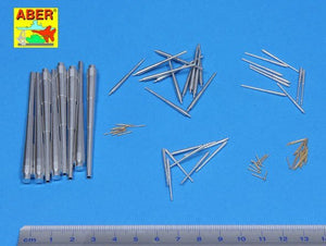 Aber 200L-04 Jeu de canons pour Bismarck 380 mm x 8, 150 mm x 12, 105 mm x 16, 37 mm x 16, 20 mm x 22 1/200 – image 2