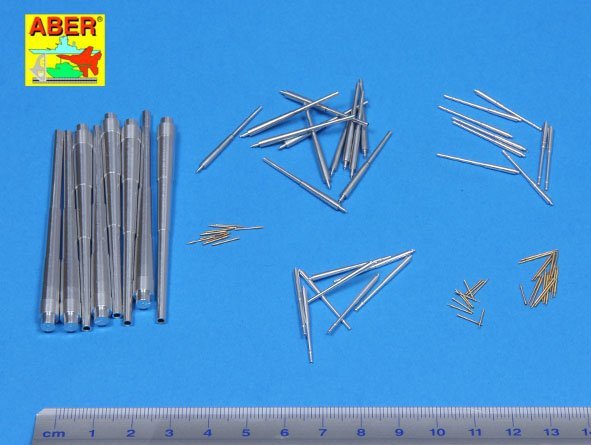 Aber 200L-04 Jeu de canons pour Bismarck 380 mm x 8, 150 mm x 12, 105 mm x 16, 37 mm x 16, 20 mm x 22 1/200 – image 2