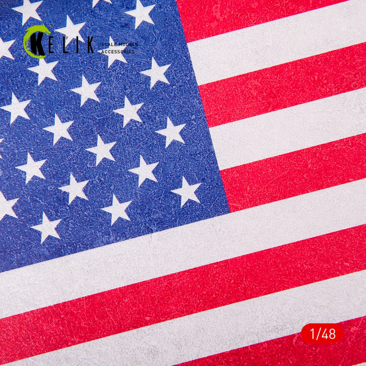 Drapeau américain KELIK KS48032 - Acrylique 3 mm (410 x 270 mm) (410 g) 1/48 – imagen 2