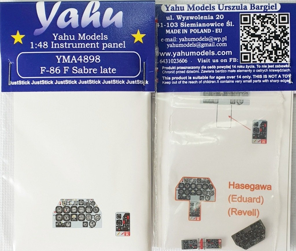 Yahu YMA4898 F-86 F Saber Late 1/48