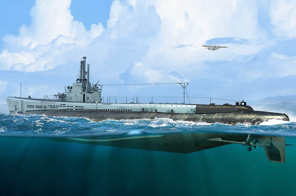 Hobby Boss 83524 Sous-marin de l'US Navy « Little Shark » SS-212 1944 1/350