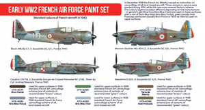 Coffret de peinture Hataka HTK-AS16 pour l&amp;#39;armée de l&amp;#39;air française du début de la Seconde Guerre mondiale (6 x 17 ml) – image 2